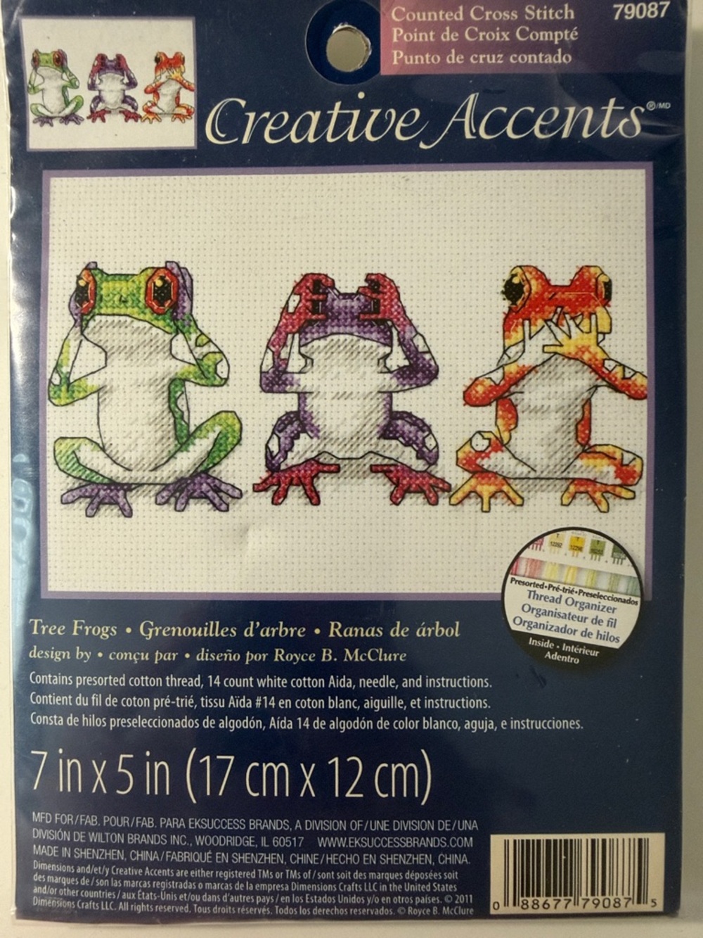 Creative Accents Counted Cross Stitch Tree Frogs - Dimensions